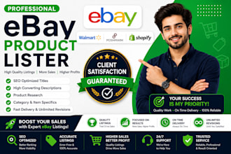 be your professional ebay product lister, SEO optimizer, store manager