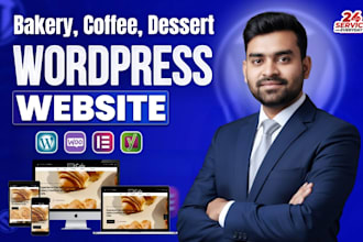 create a bakery, coffee, and dessert delivery website in wordpress