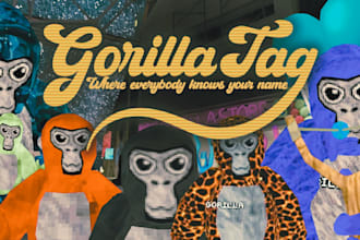 make gtag aka gorilla tag art, gorilla tag thumbnails for cheap