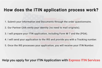 apply for and obtain your itin individual taxpayer identification number