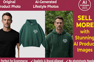 create ai product stunning lifestyle images and ai mockups with 12 hour delivery