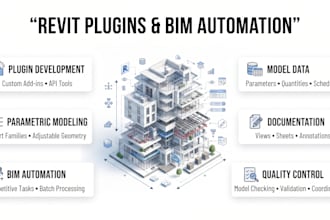develop revit addins, parametric tools, and bim automation scripts