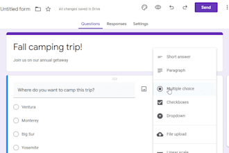 create landing page, google form, online survey, typeform, formstack, formsite