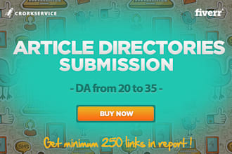 spin and submit your article to 7450 directories, get 500 quality backlinks