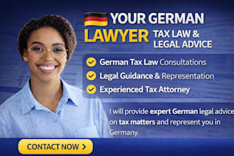 be your german lawyer for german tax law and german legal advice