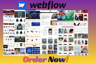 design, redesign, or develop webflow website, webflow expert