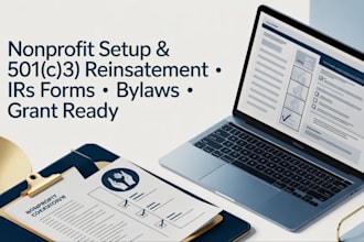 set up non profit, reinstate your 501c3 file form 990 1023ez, bylaws and grants