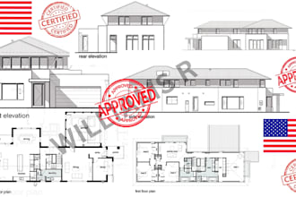 provide stamped architectural and mep construction drawings for city ca, ny