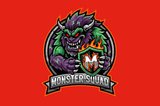 do most popular monster mascot logo design service