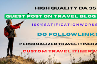write travel blog guest posts on high authority travel sites