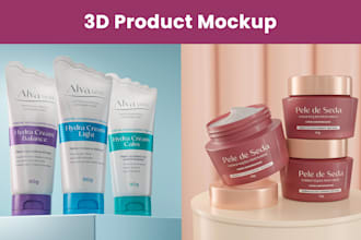 going to create a 3d mockup of the packaging