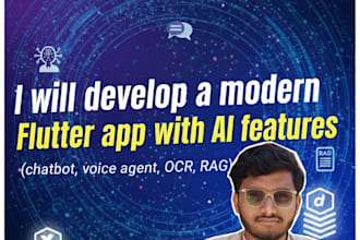 develop a modern flutter app with ai features