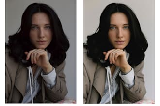 do photo retouching and color correction
