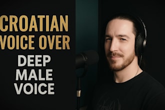 record a professional deep croatian male voice over