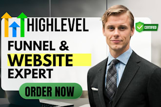 build a complete sales funnel and professional website in gohighlevel