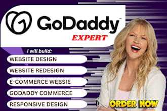 design, redesign or develop a professional godaddy website using godaddy website