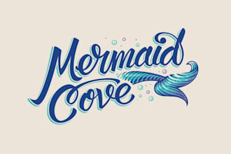 design custom hand lettering and typography logo