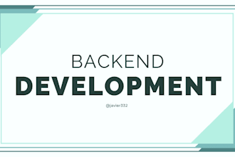 develop or maintain a custom API