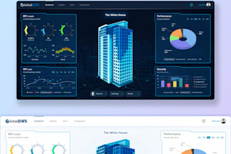 design dashboard UI with custom icons