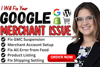 fix google merchant center suspension, disapproved products and feed errors