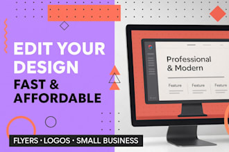 fix, improve or redesign your flyer, poster or social media design