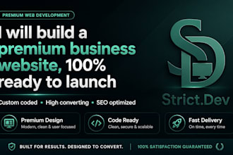 build a premium business website or store ready to launch