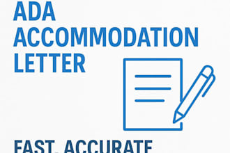 help you write an ada accommodation request for school or housing