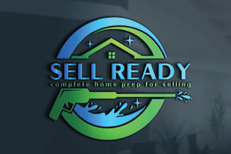 design sparkling modern and professional cleaning service logo for your brand