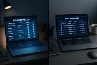 research and compile targeted b2b company lists with verified business