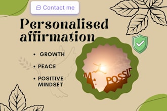write personalised spiritual and mindset affirmations for your growth