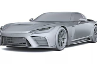 design custom 3d widebody kits, car model, 3d printable car parts for printing