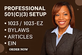start 501c3 non profit registration, tax exempt form 1023 1023ez, bylaws, ein