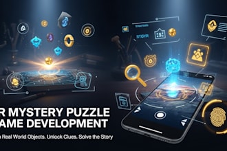 build an ar puzzle solving mystery game with storyline integration