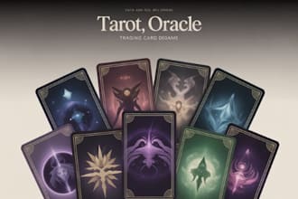 design tarot, oracle, tcg cards and custom printable card decks for you