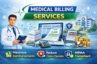 provide US medical billing, rcm, claims submission and denial management
