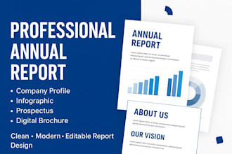 create a professional annual report for your company