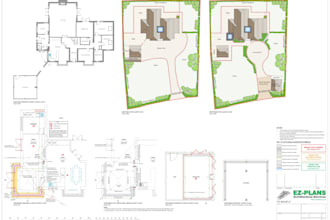 design driveway, property, and landscape site plans