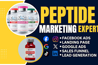 be your peptide marketing expert peptide facebook ads peptide sales funnel