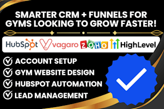 do gohighlevel zoho gym website hubspot automation lead management vagaro crm