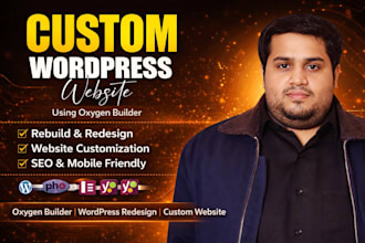 design and customize wordpress website elementor  for ecommerce or services use