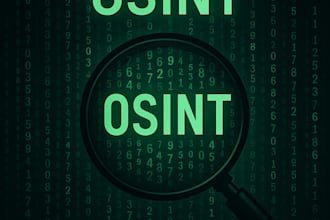 do osint research, online data collection and digital
