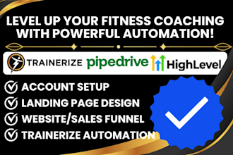 do gohighlevel fitness coach website trainerize crm automation pipedrive funnel