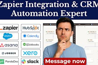 zapier asana hubspot salesforce calendly quickbooks xero jobber integration
