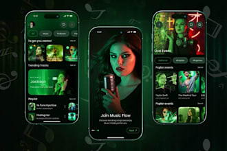 develop music streaming app live streaming app music streaming website