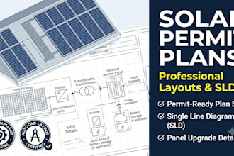 do solar permit plan sets sld electrical diagram and panel upgrade