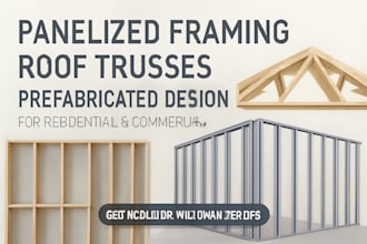 panelized wood steel wall systems roof trusses prefabricated framing design