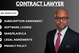 draft powerful saas agreements, software license, eula, sla or legal contracts