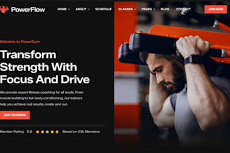 design wix minimalist gym website fitness personal trainer assisted gym website