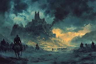 create fantasy landscape illustrations