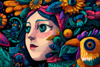 draw doodle art illustration designs on any topic